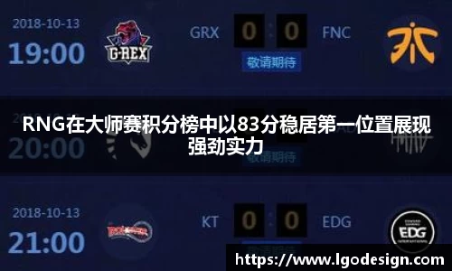 RNG在大师赛积分榜中以83分稳居第一位置展现强劲实力