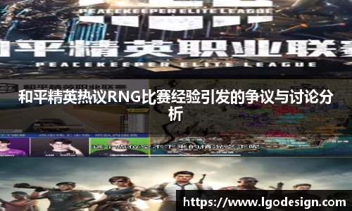 和平精英热议RNG比赛经验引发的争议与讨论分析